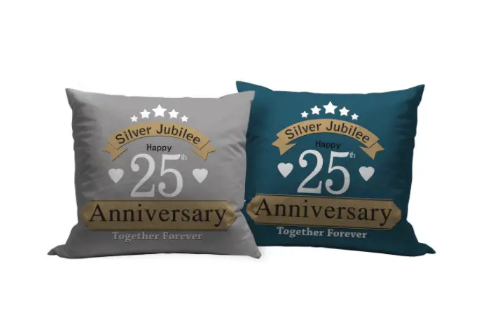 20th anniversary pillow gift set