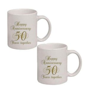 50th Anniversary Gifts for Parents 50 Wedding Anniversary Dad and Mom Mugs 