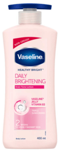 Vaseline healthy bright daily brightening body lotion.