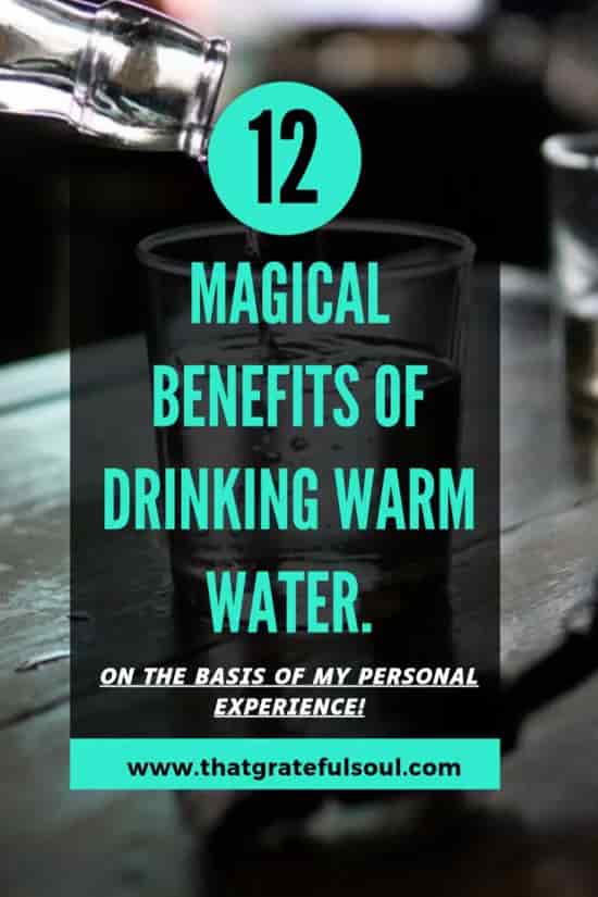 drinking warm water