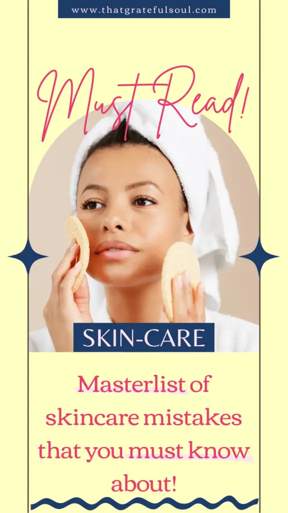 Masters of skincare mistakes