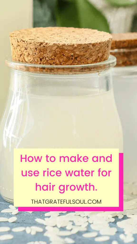 how to make and use rice water for hair growth
