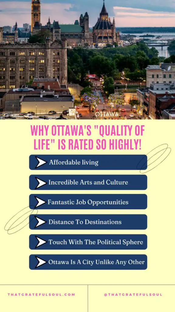 Why Ottawa's "Quality of Life" is Rated So Highly