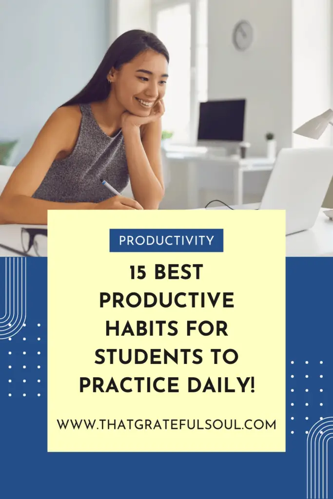 productivity habits for students