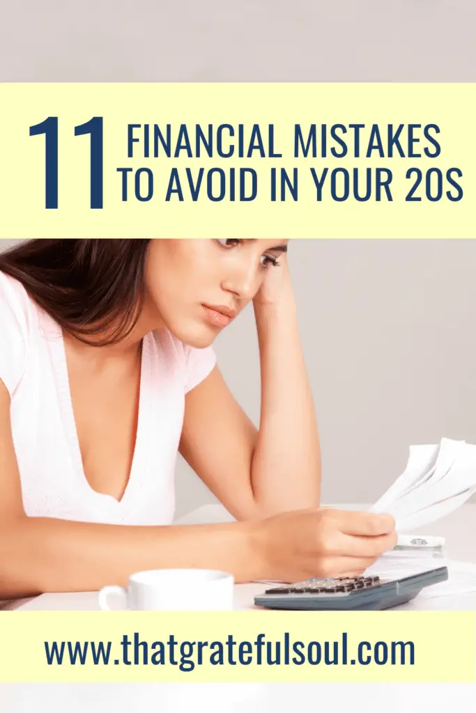 11 Financial Mistakes to Avoid in Your 20s