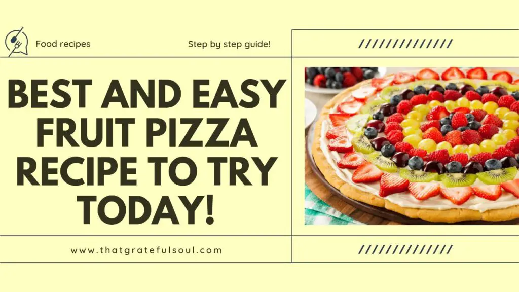 fruit pizza recipe