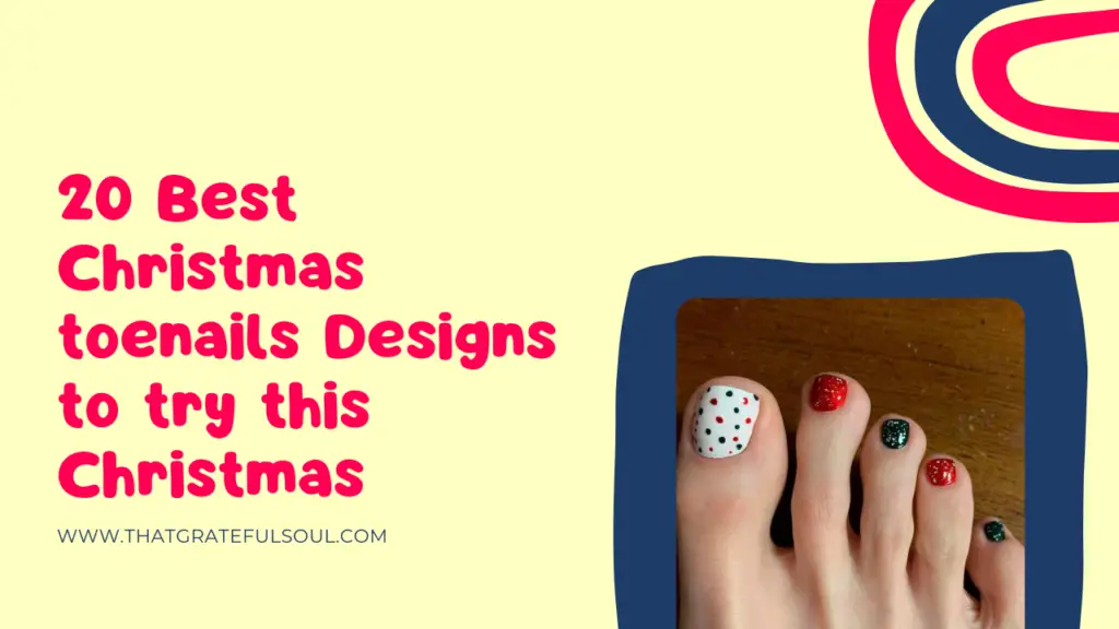 best Christmas toenails design
