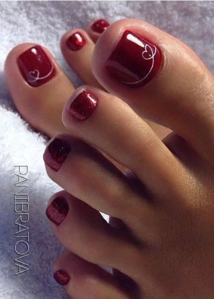 Christmas toenails
