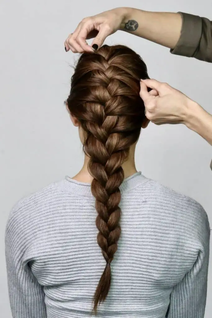 French Braid hairstyle for long hair
