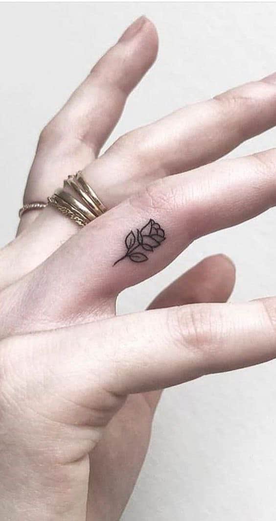 11 Unique Small Rose Tattoo Ideas for Females - That Grateful Soul