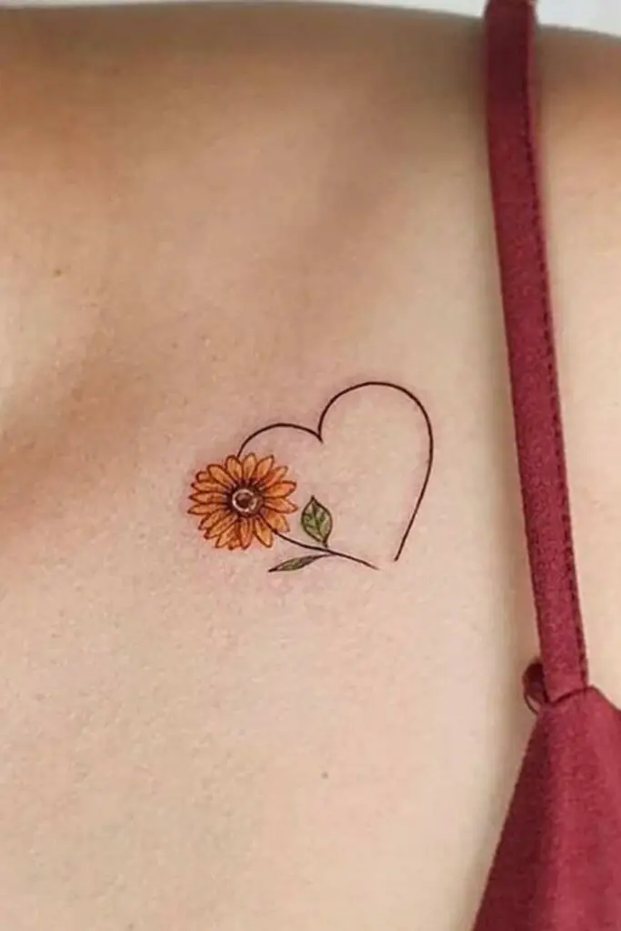 Pretty Sunflower Tattoo Ideas for Females