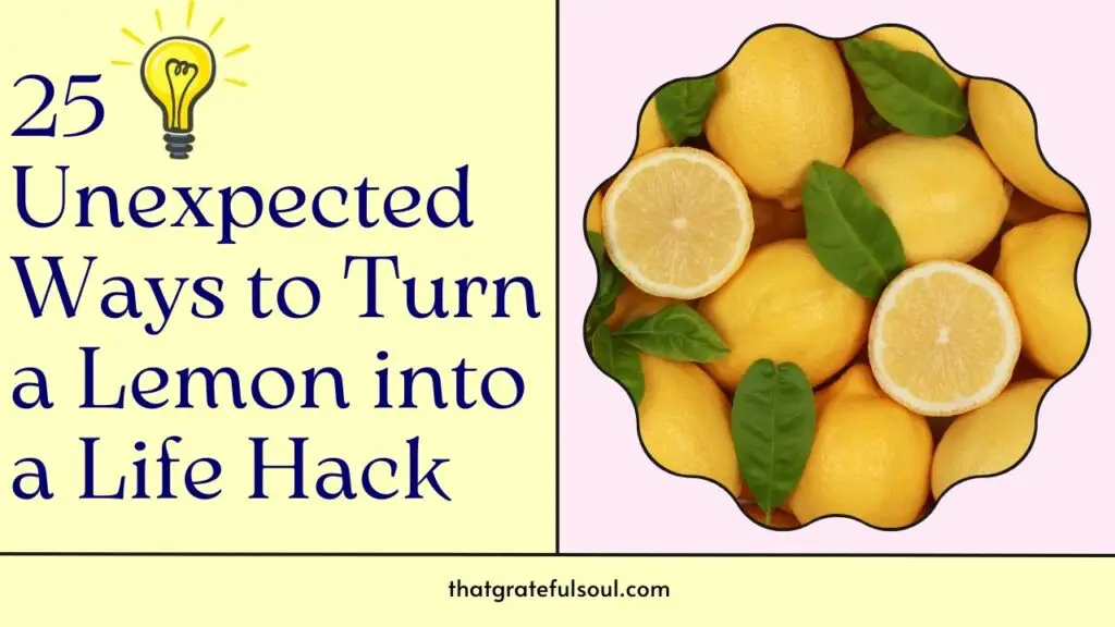 25 Unexpected Ways to Turn a Lemon into a Life Hack