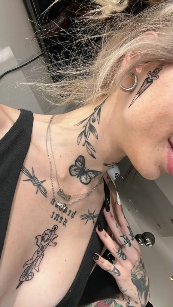 Tattoo for Women Neck with Meaning