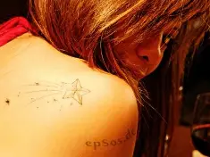Stars Shoulder Tattoo Design