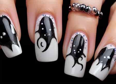 Get into the Halloween spirit by doing scary nail art