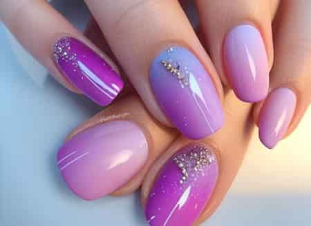 Transition from Day to Night with Ombré Nails