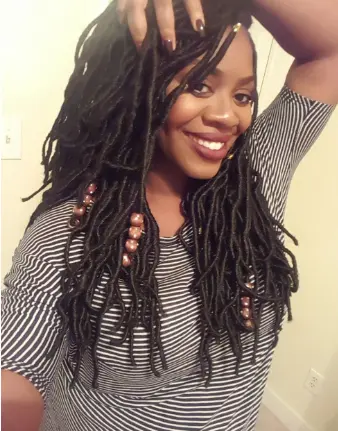 Faux Locs with Beads