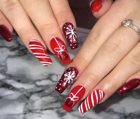 Red Christmas Nails ideas